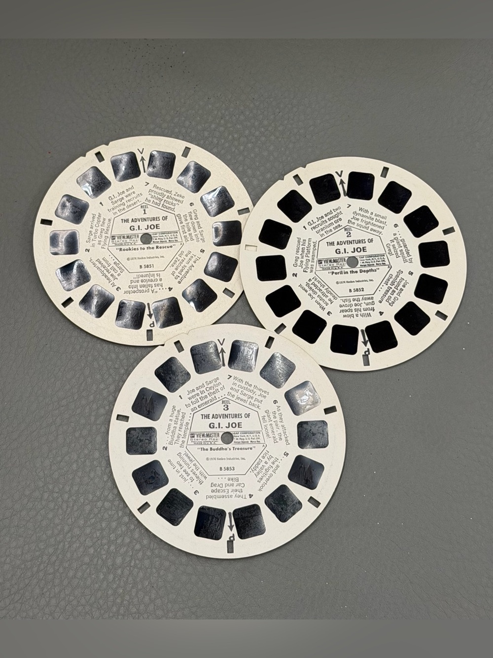 1974 The Adventures of GI Joe GAF View-Master Reels 1-3